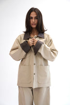 The Contrast Jacket - Beige