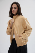The Mode Bomber Jacket - Butter Yellow