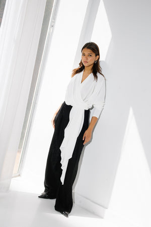 The Flow & Fold Blouse - White