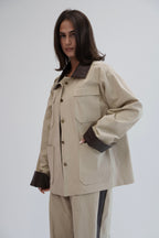 The Contrast Jacket - Beige