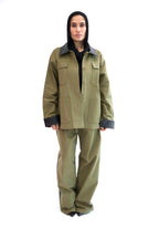 The Contrast Jacket - Army