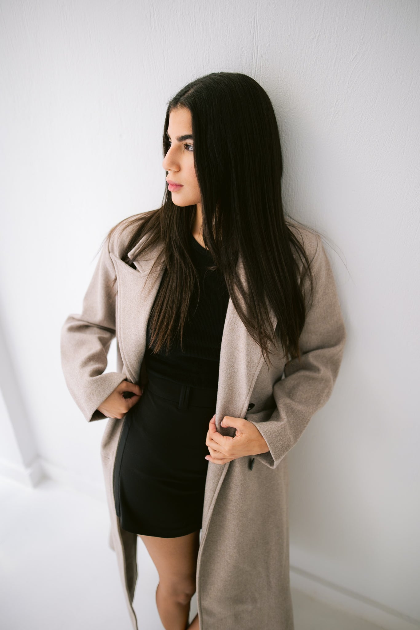 French Long Coat - Beige