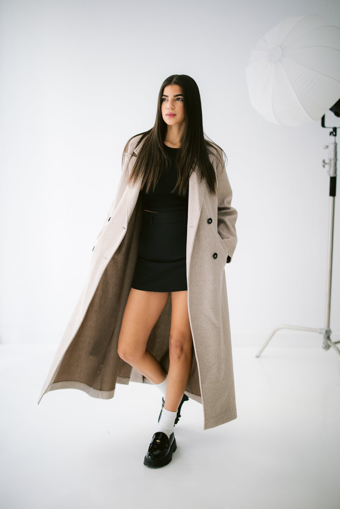 French Long Coat - Beige