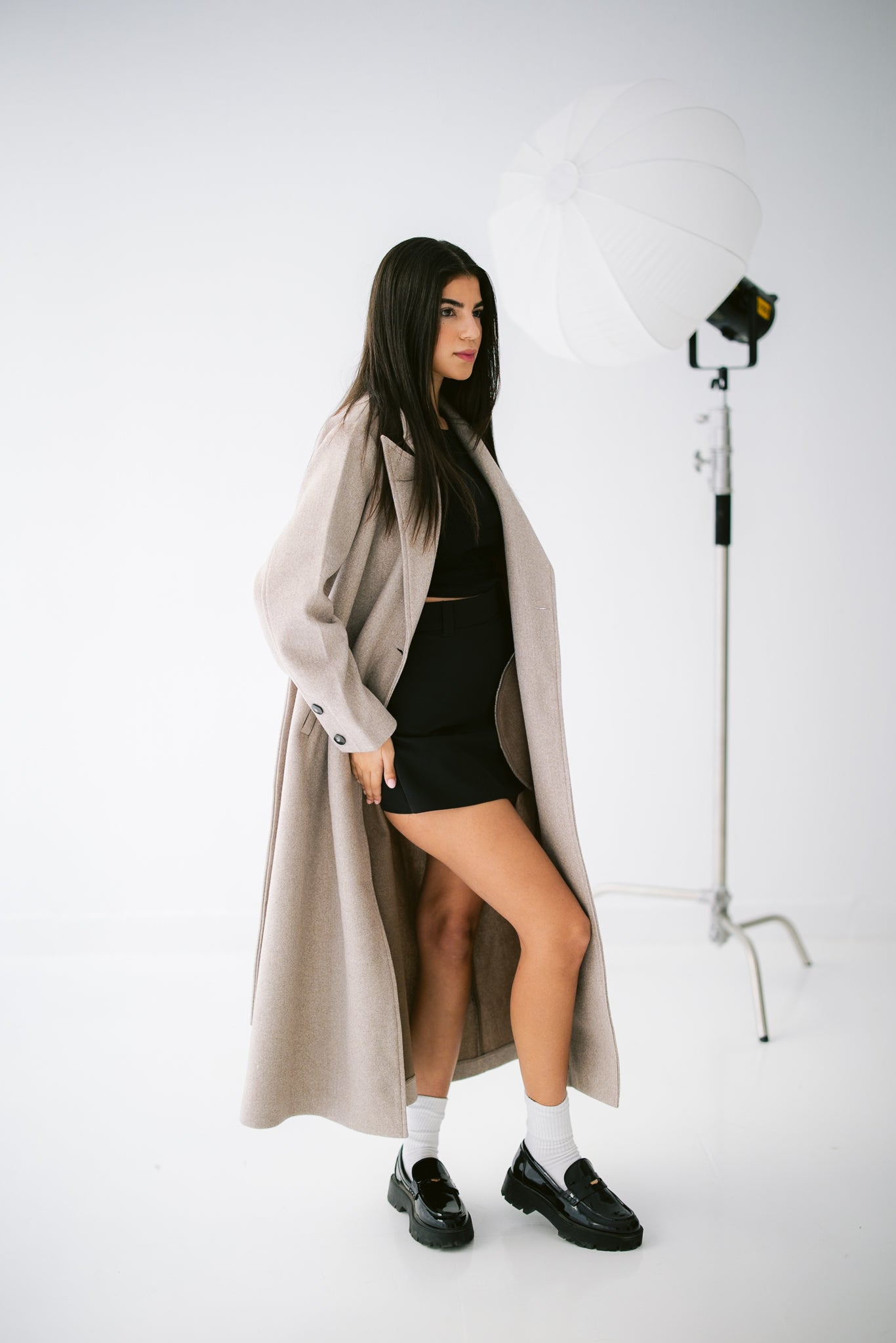 French Long Coat - Beige
