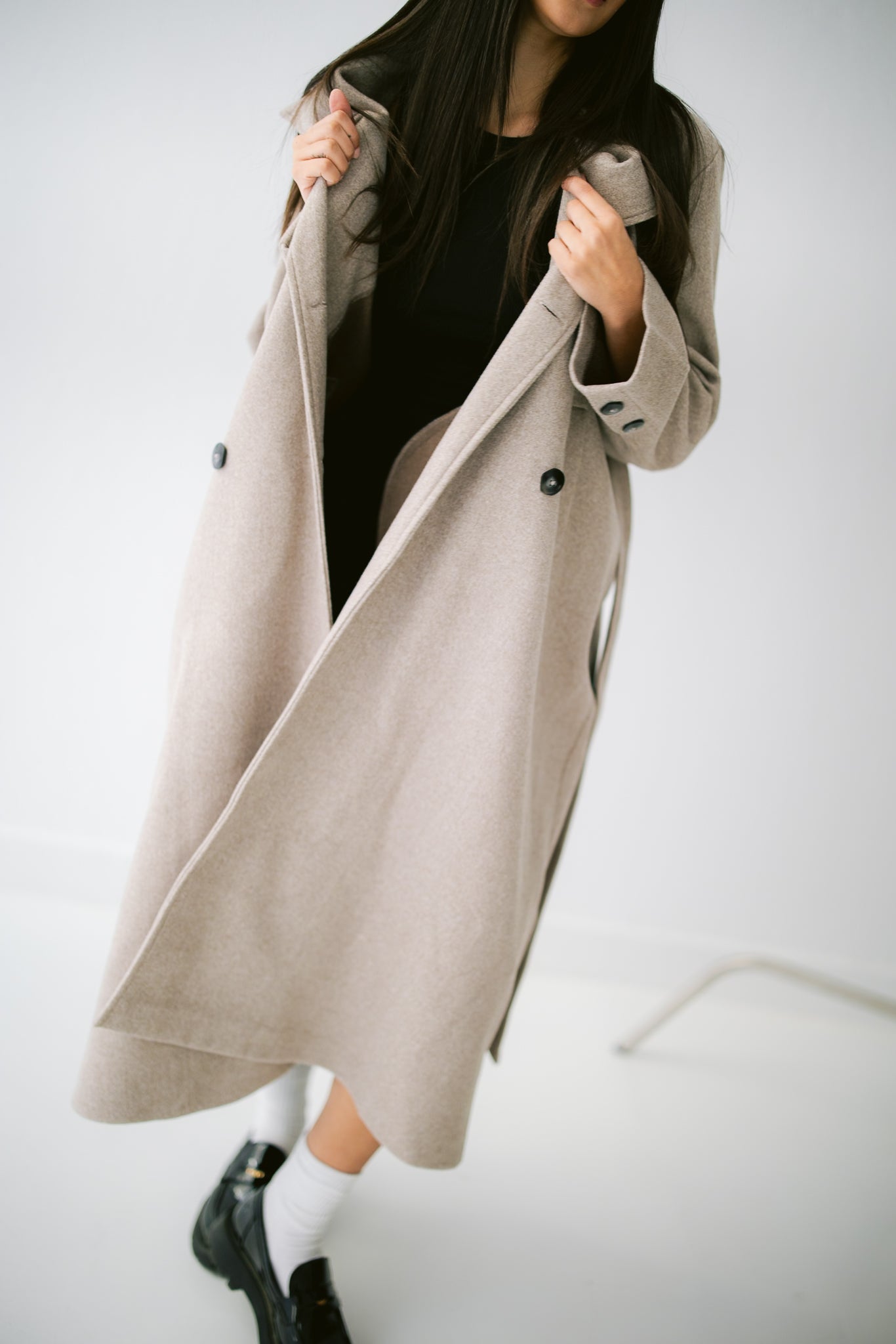 French Long Coat - Beige