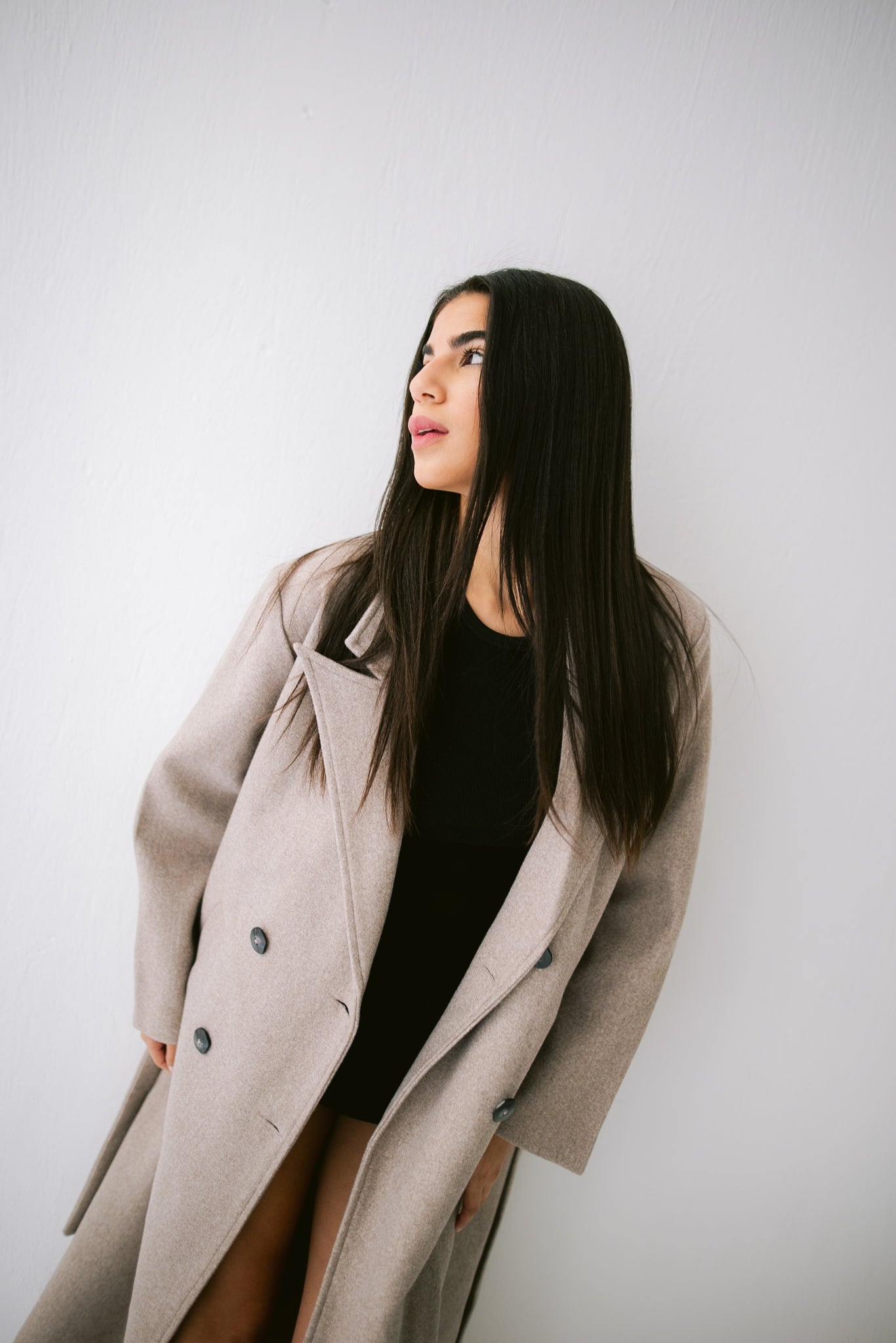 French Long Coat - Beige