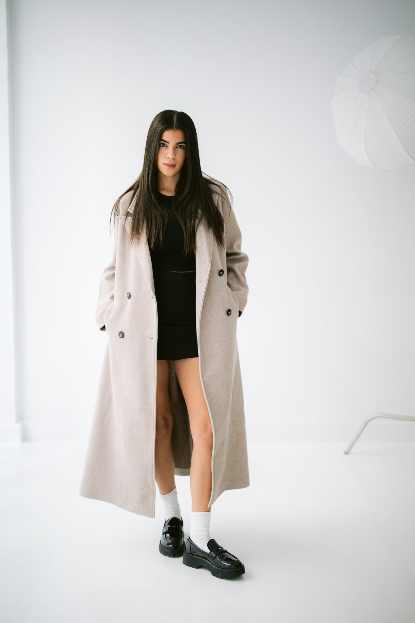 French Long Coat - Beige