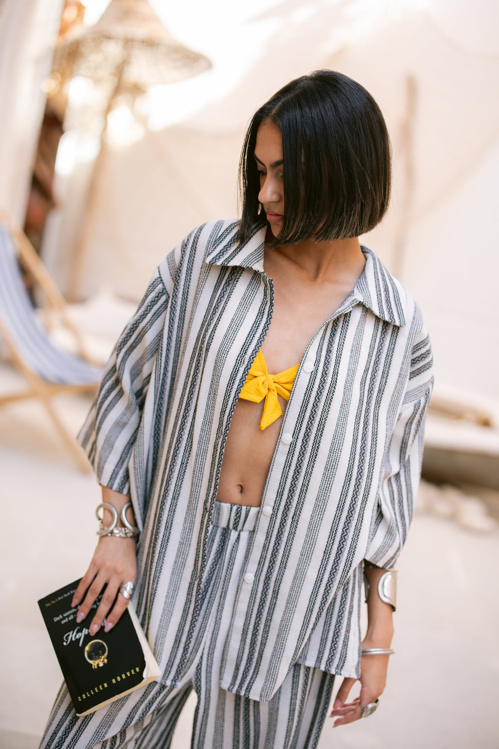 Striped Shirt - Black