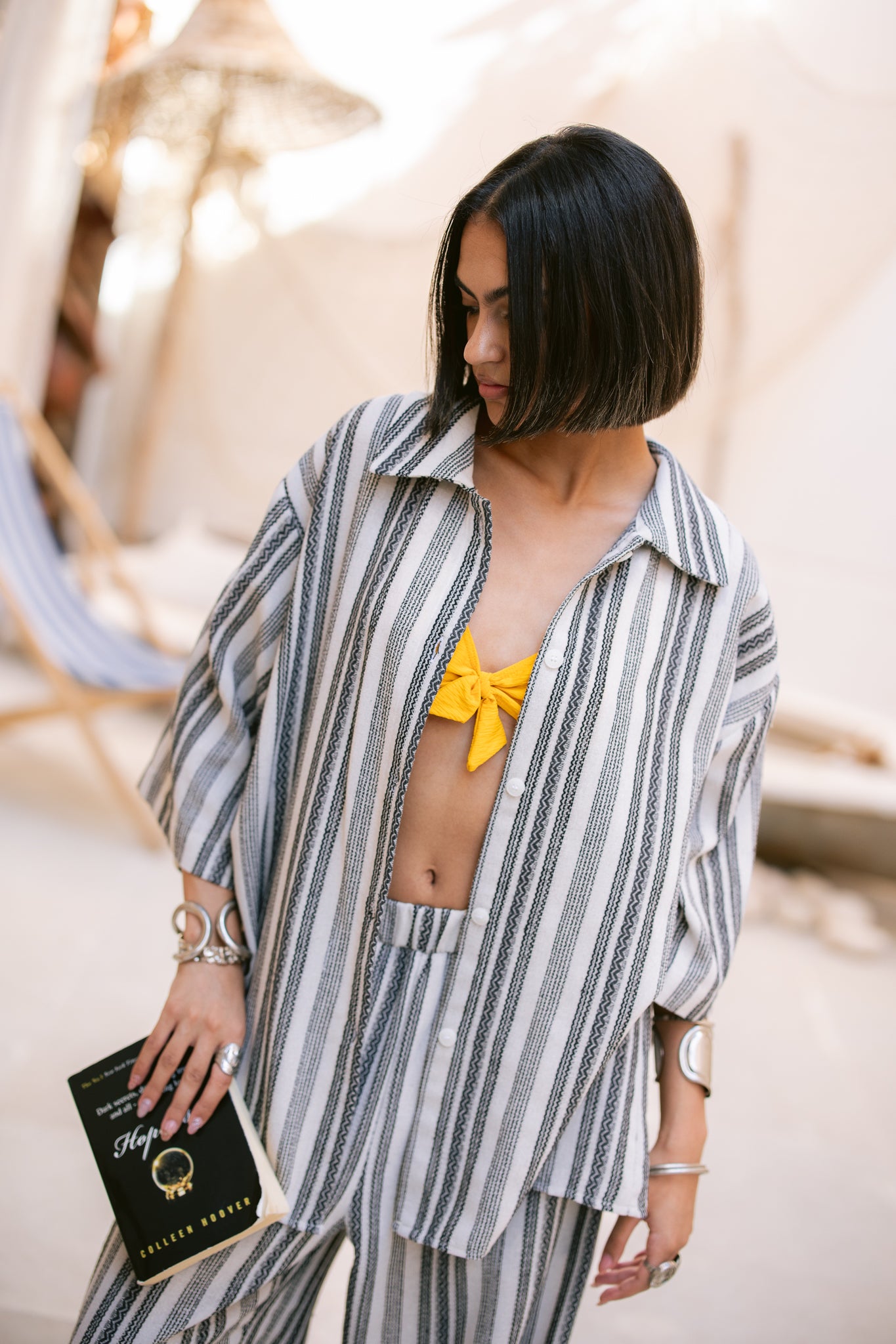 Striped Shirt - Black