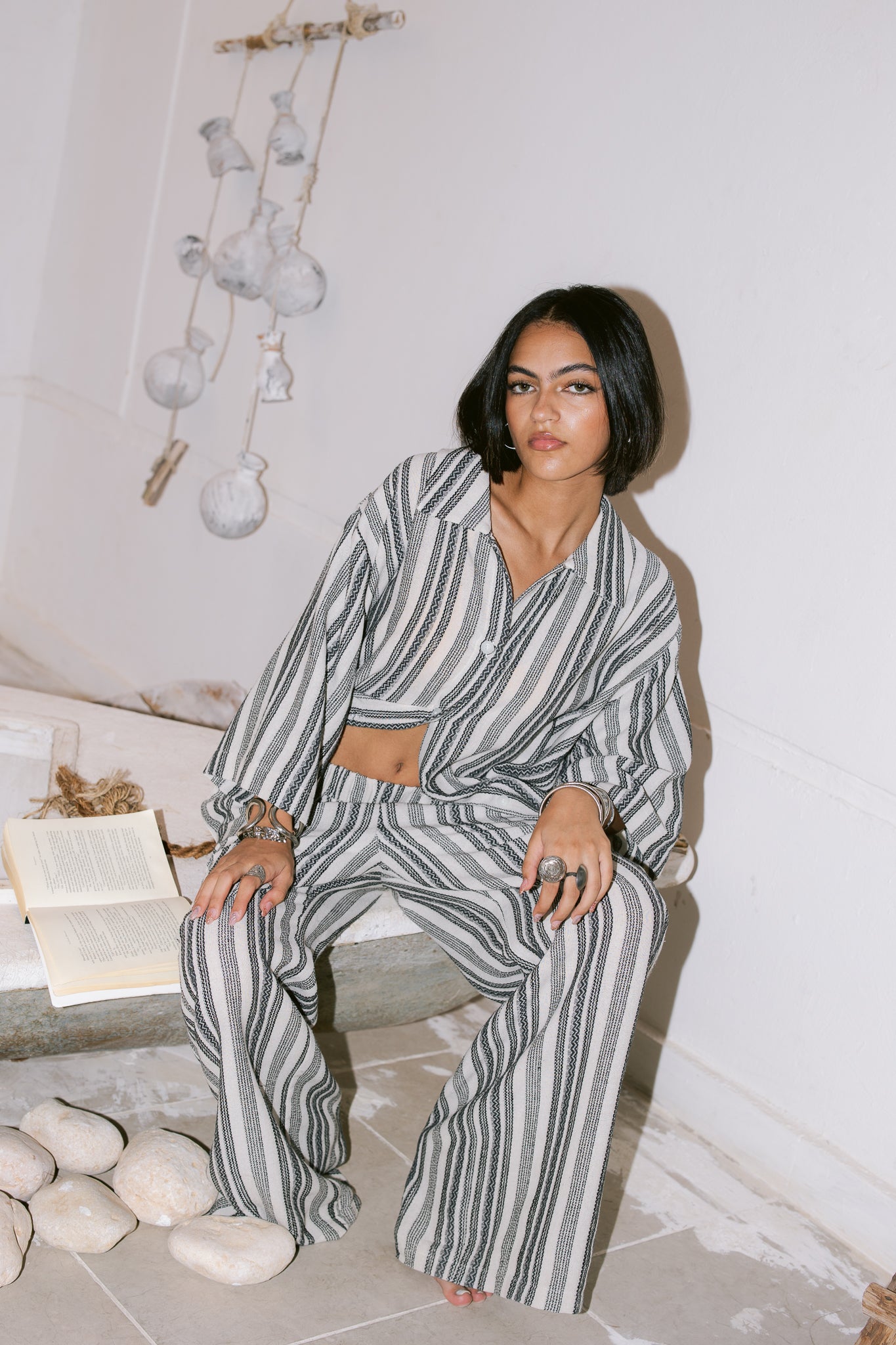 Striped Shirt - Black