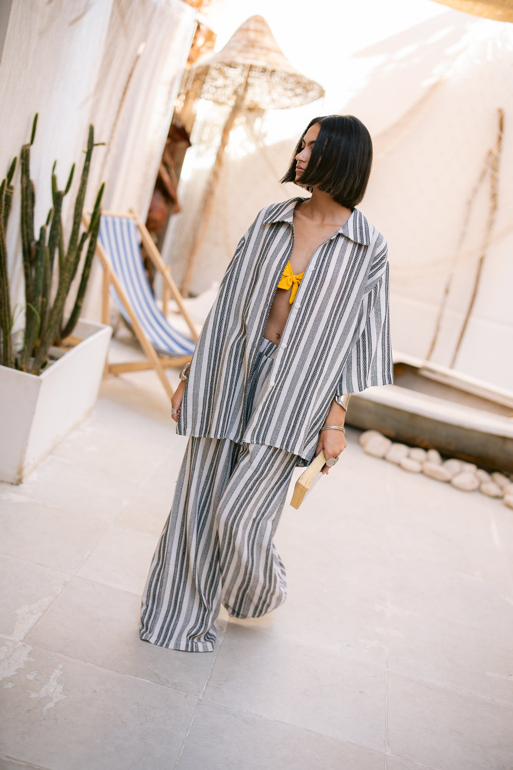 Striped Shirt - Black