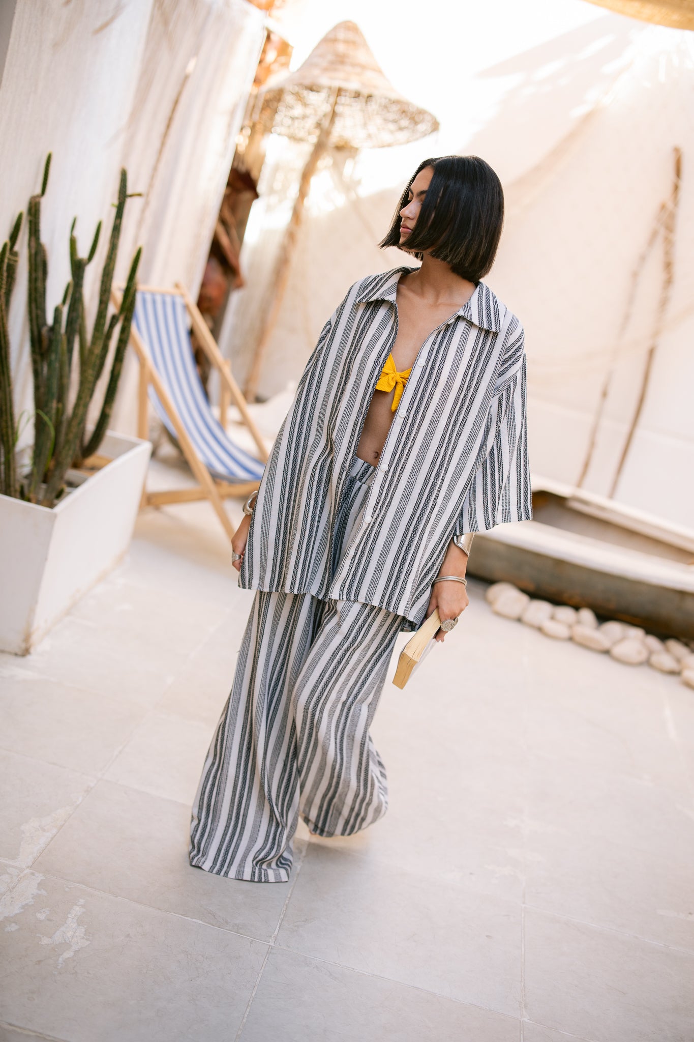 Striped Shirt - Black