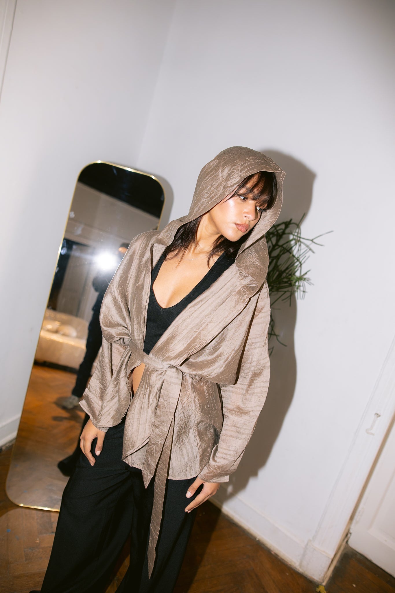 The Enara Kimono - Coffee