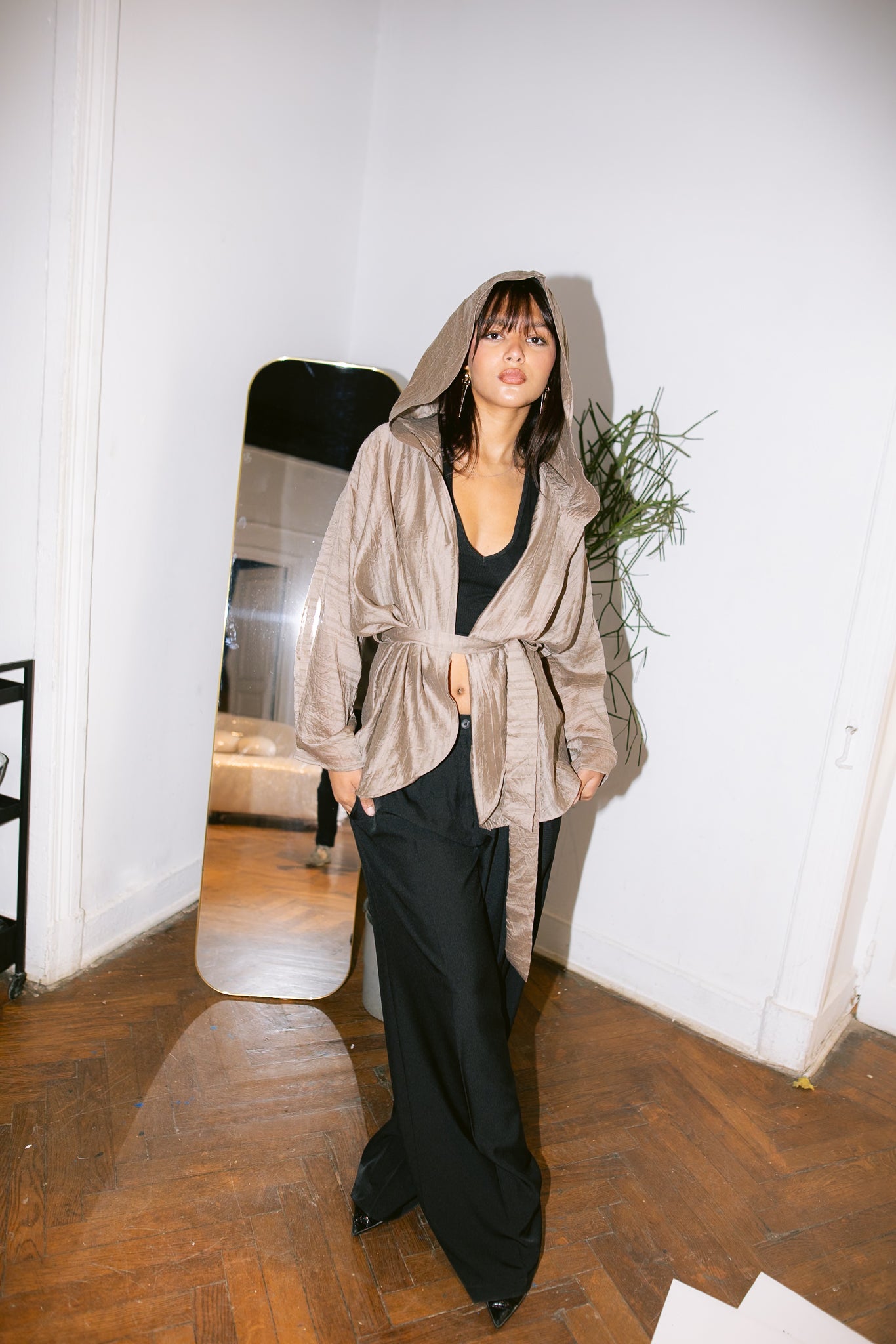 The Enara Kimono - Coffee