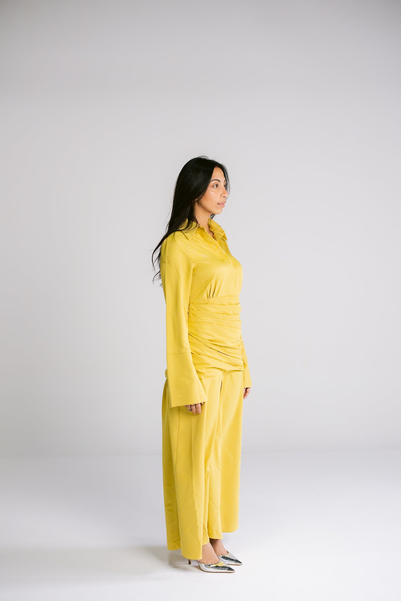 The Serene Dress - Mustard