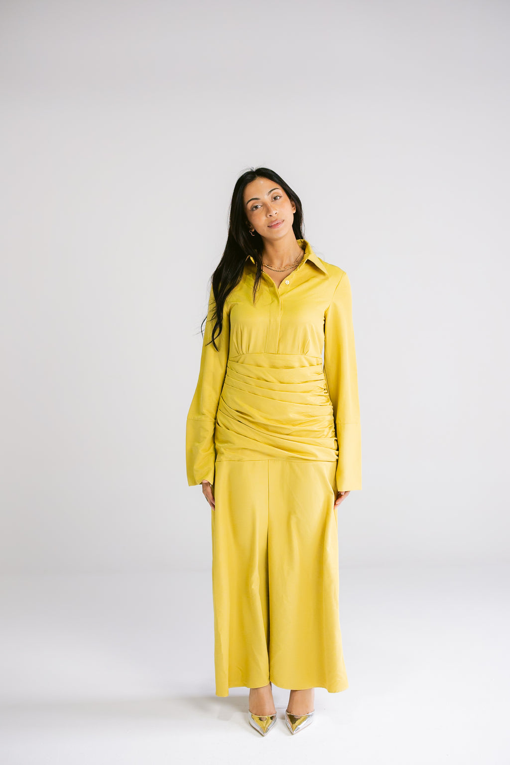 The Serene Dress - Mustard