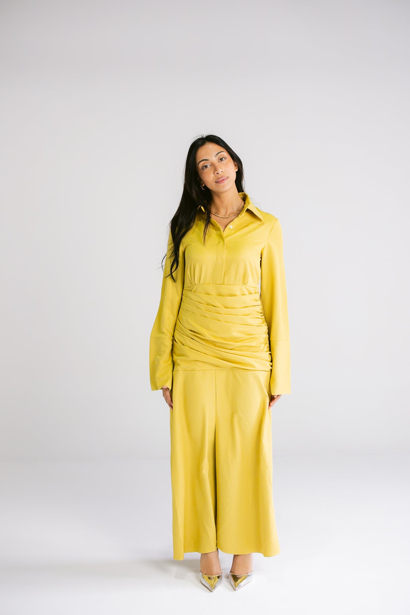 The Serene Dress - Mustard