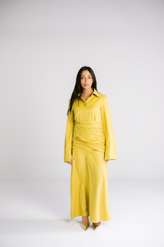 The Serene Dress - Mustard