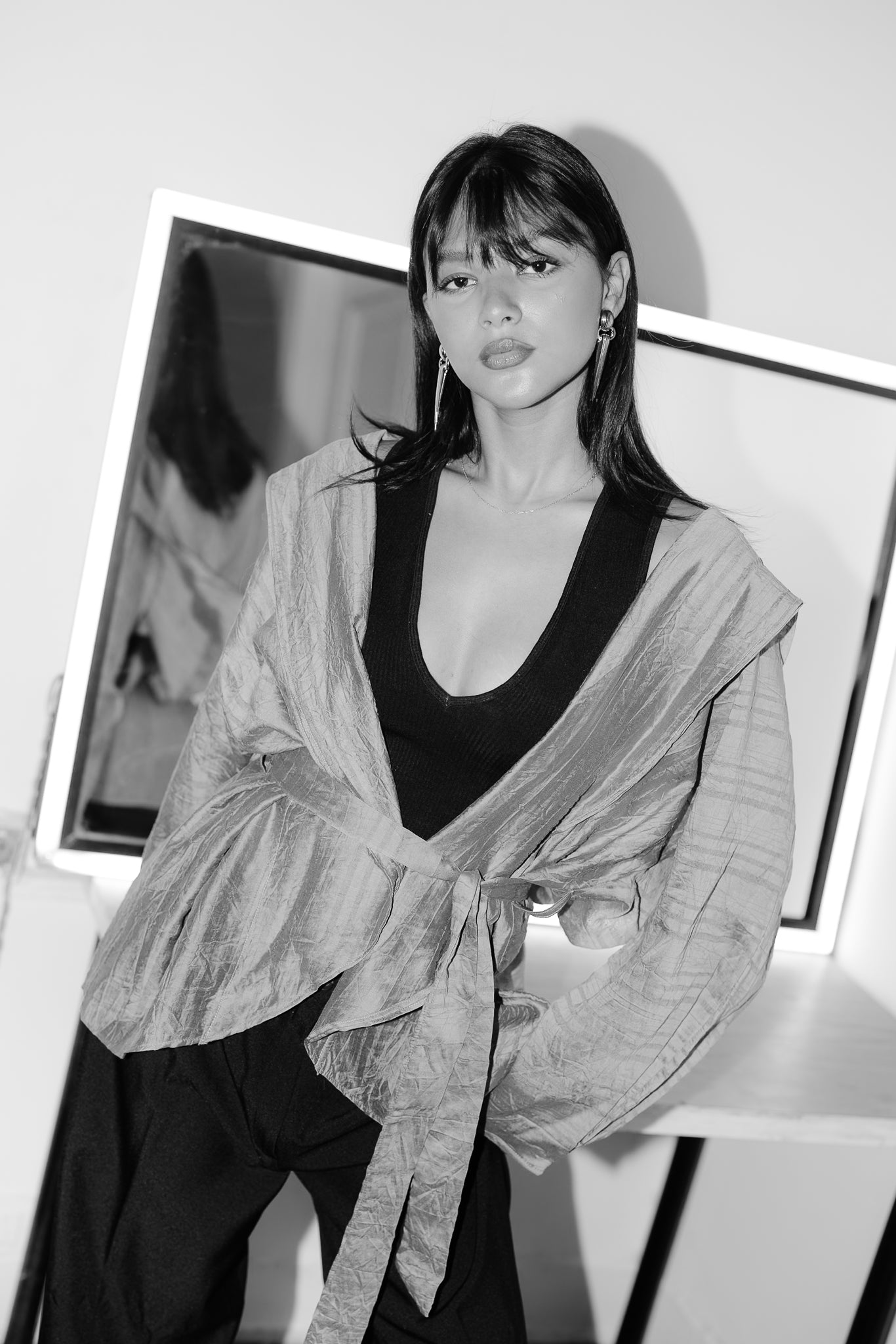 The Enara Kimono - Coffee