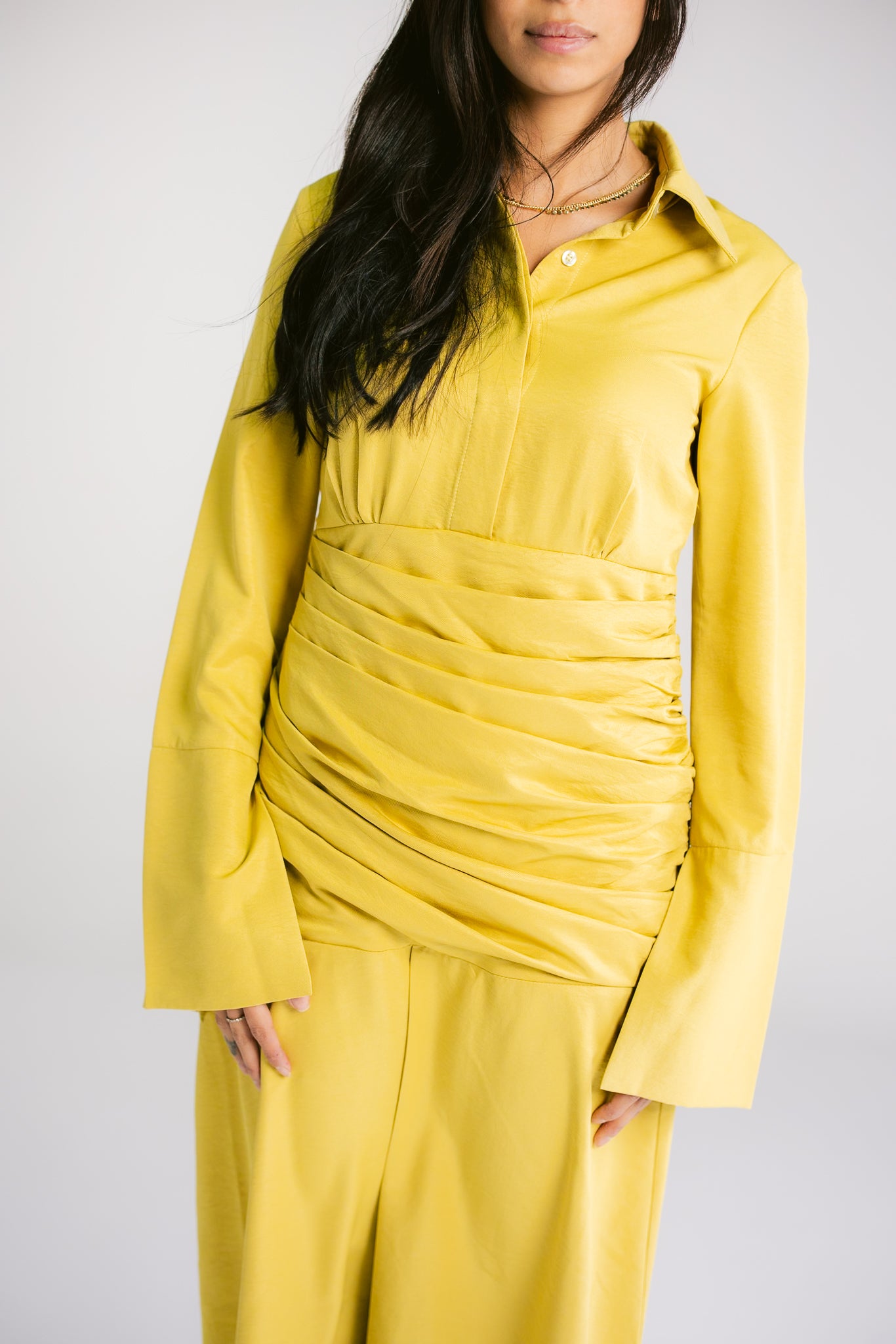 The Serene Dress - Mustard
