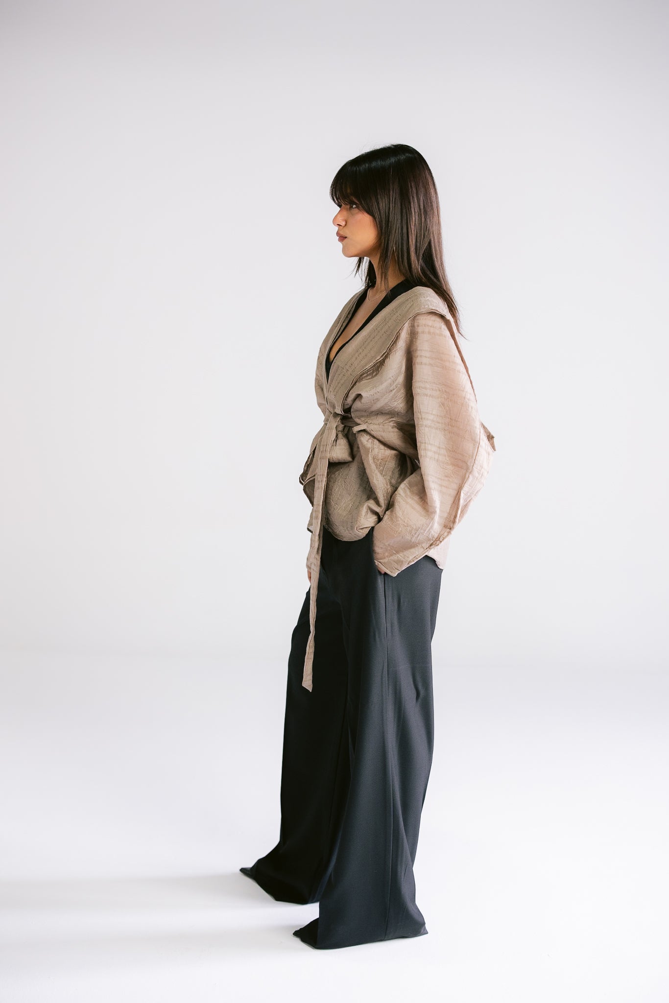 The Enara Kimono - Coffee