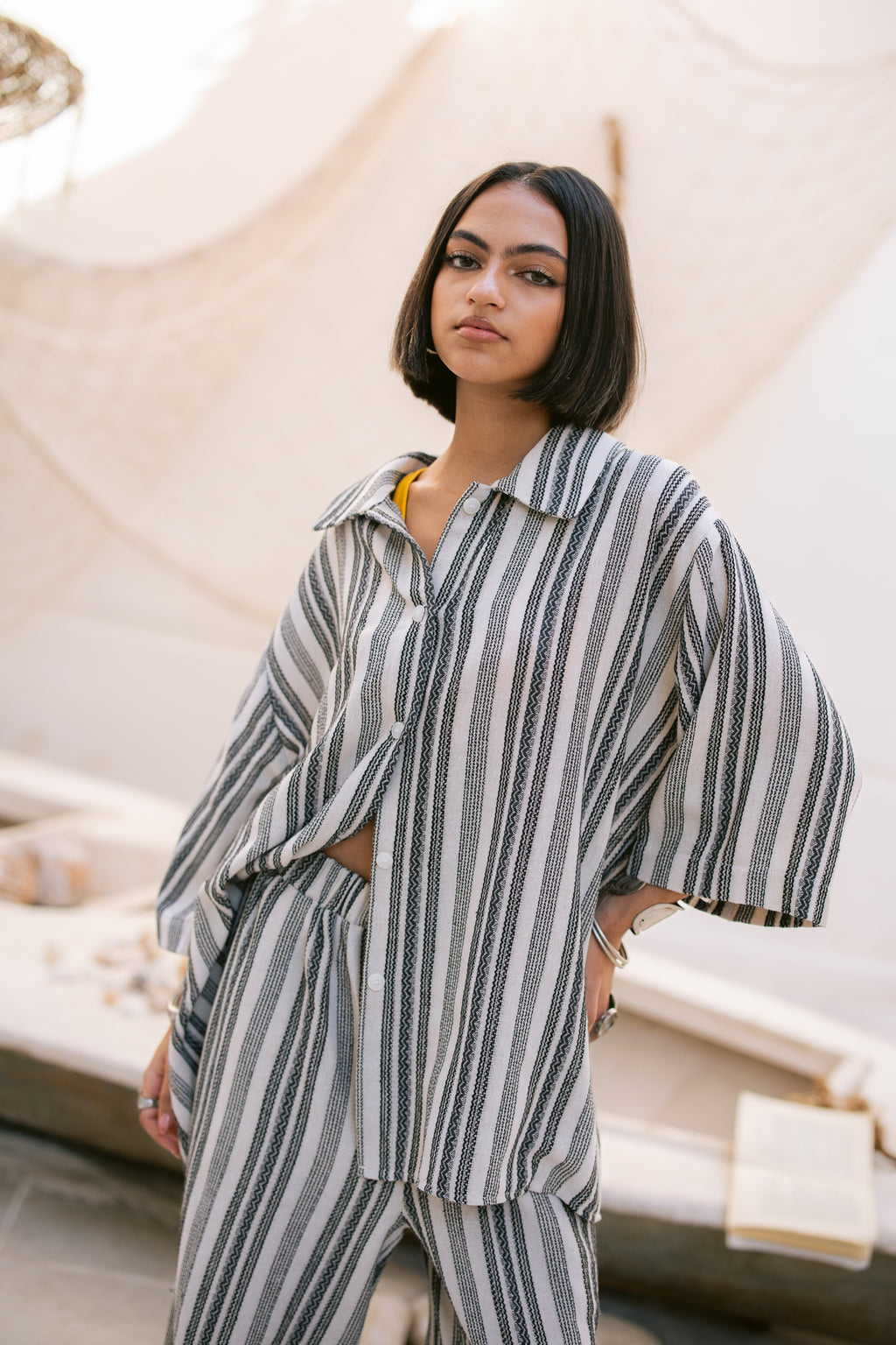 Striped Shirt - Black