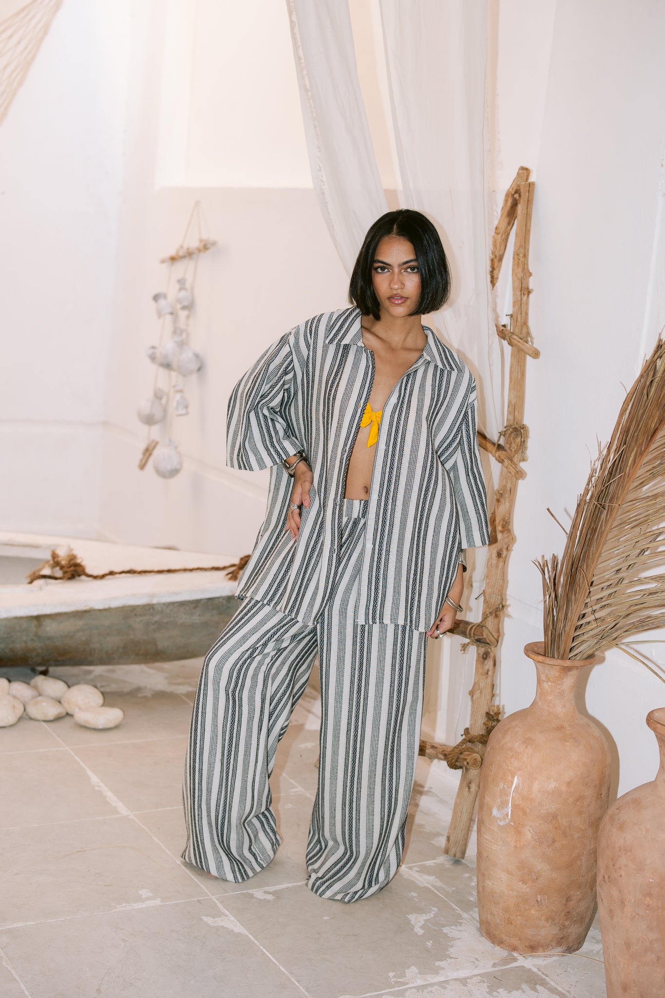 Striped Shirt - Black