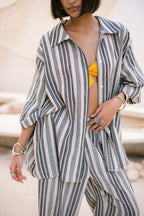 Striped Shirt - Black