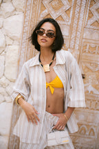 Striped Shirt - Beige