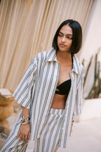 Striped Shirt - Dark Gray