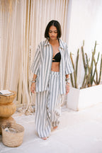 Striped Shirt - Dark Gray