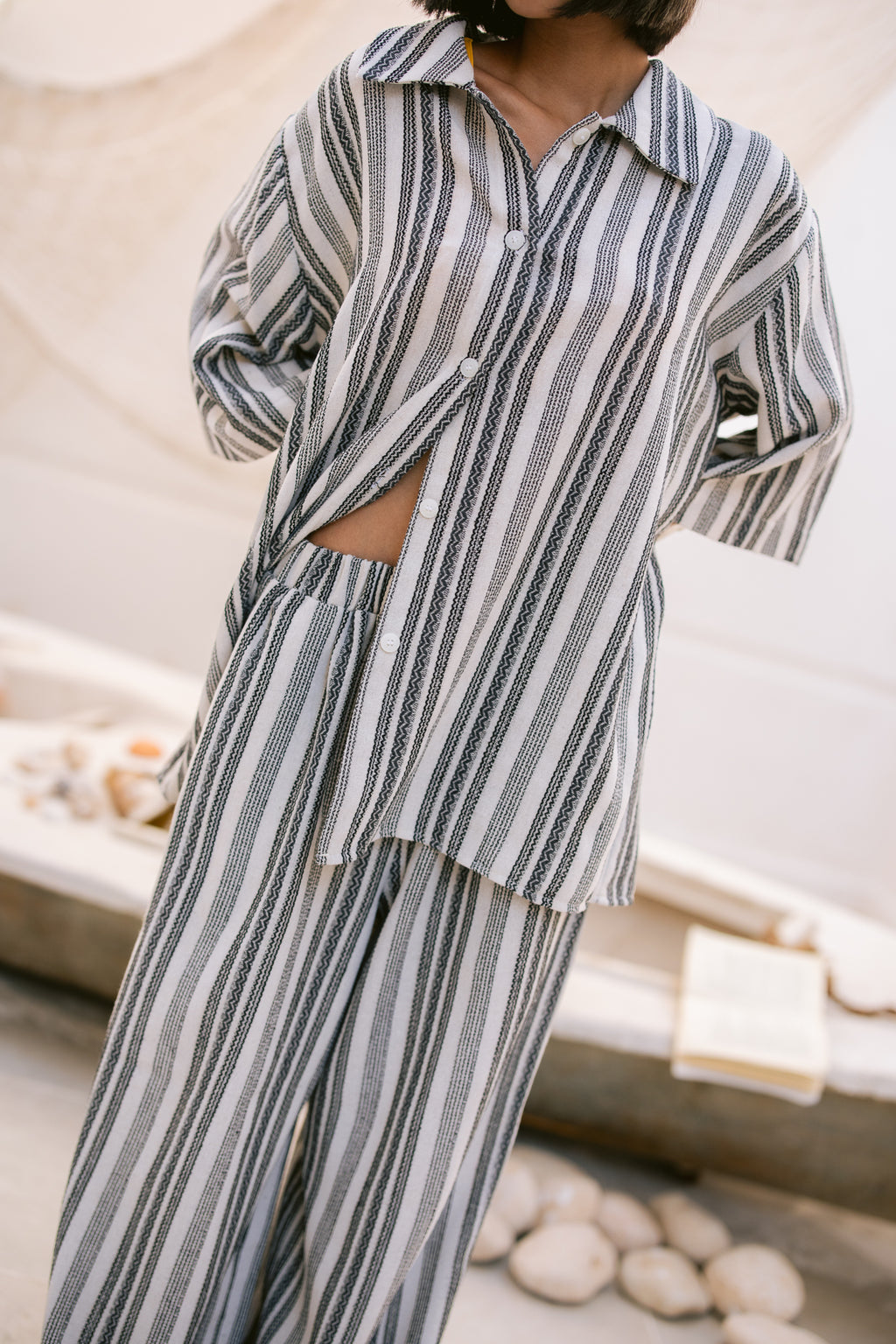 Striped Shirt - Black