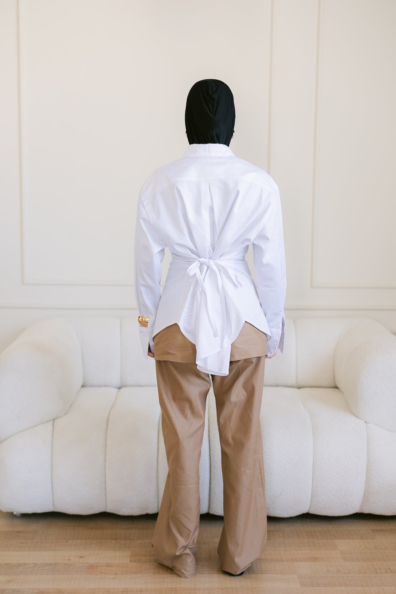 Dad Fitted Shirt - White