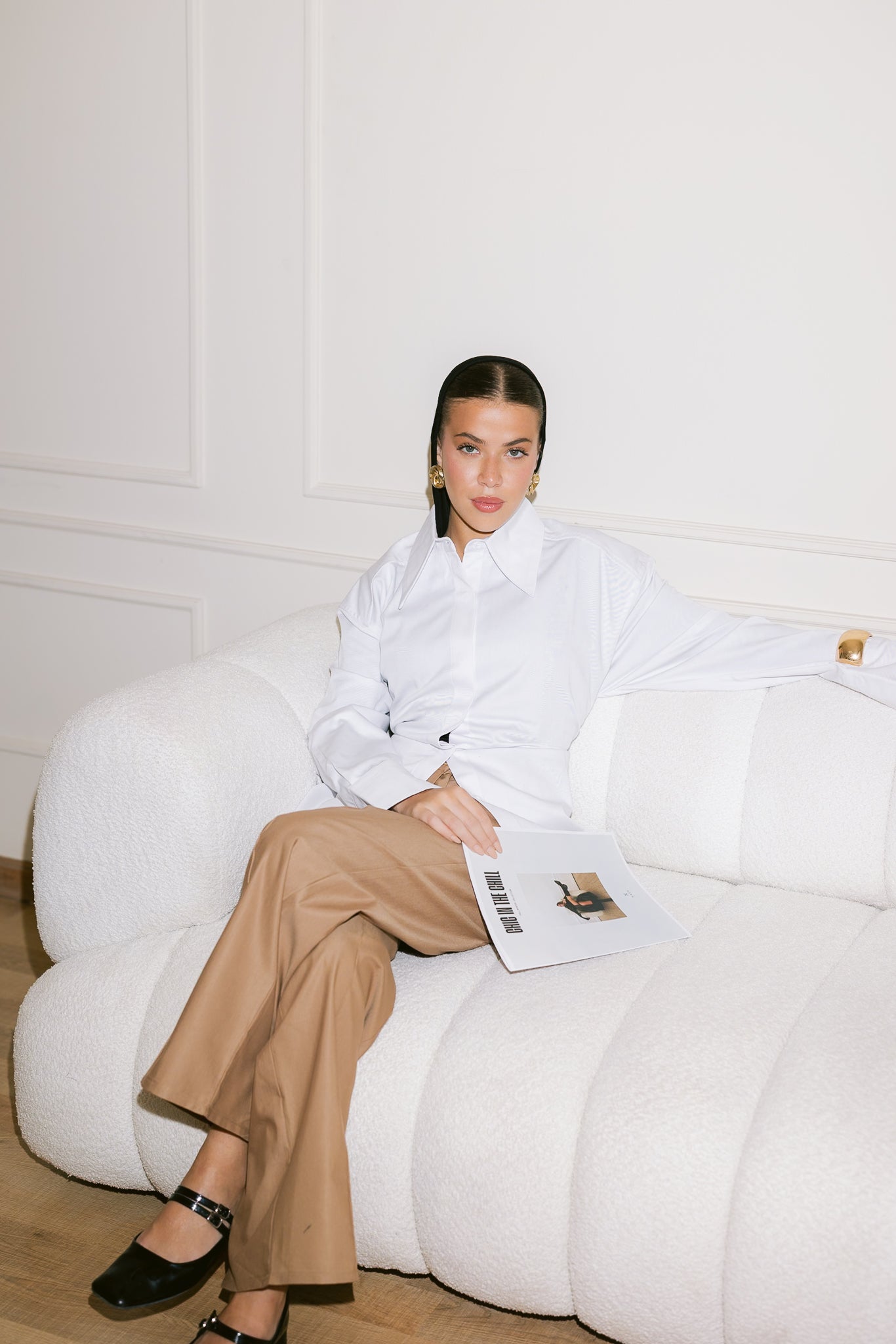 Dad Fitted Shirt - White