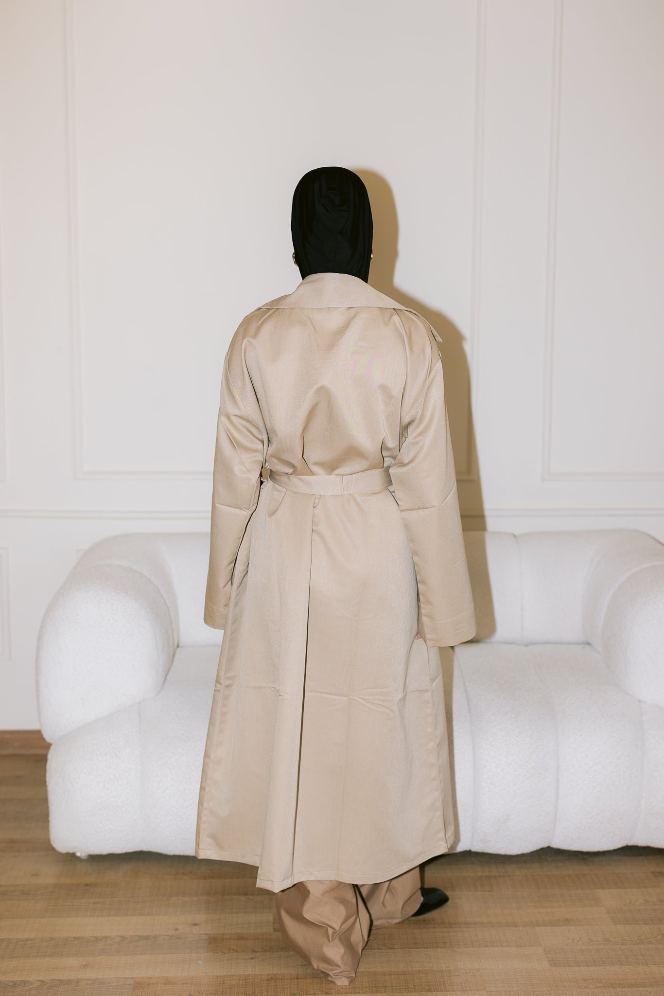 Flowing Trench Coat - Coffee