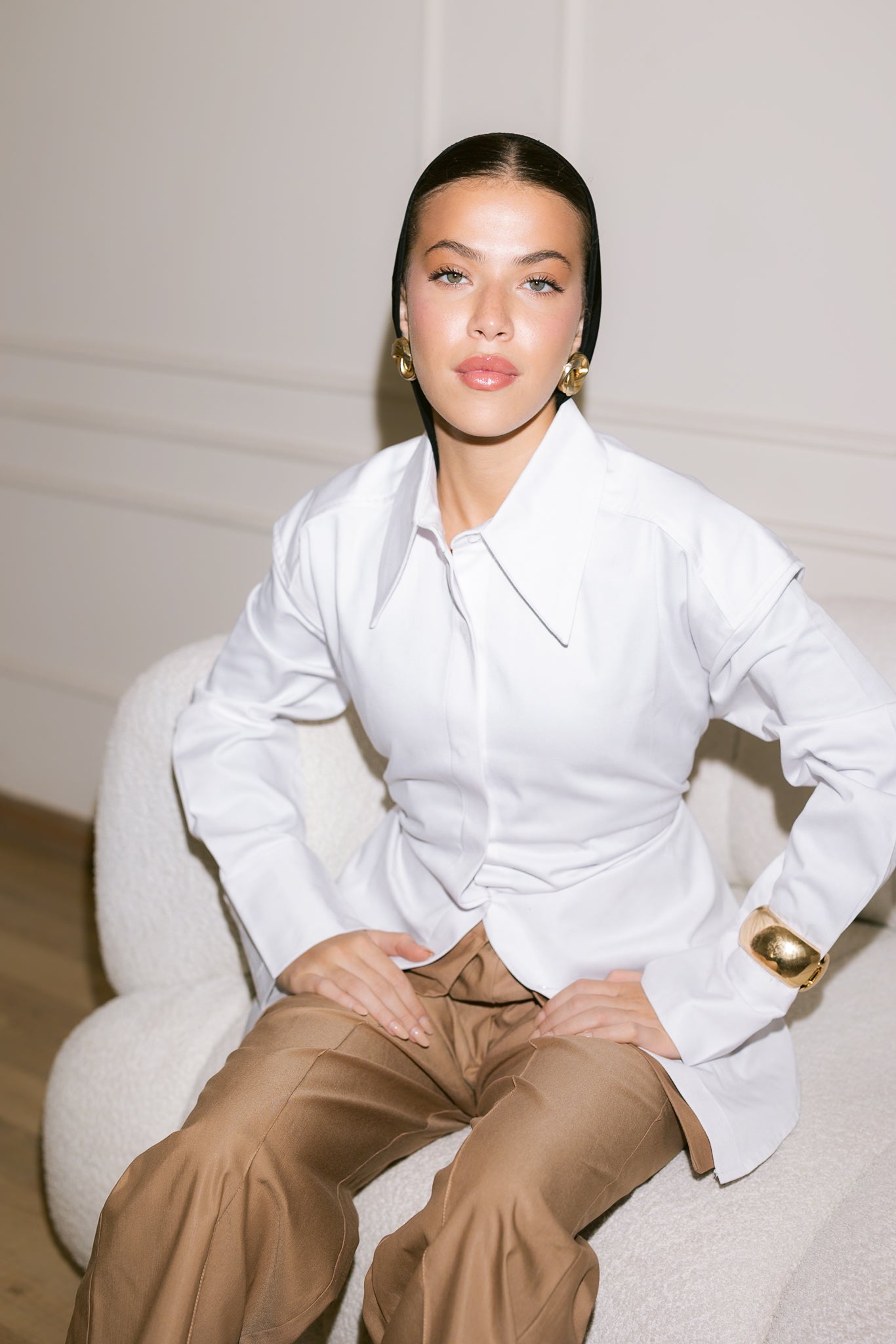 Dad Fitted Shirt - White