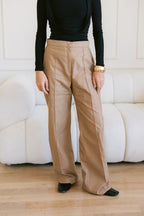 Skirt Layered Pants - Toffee