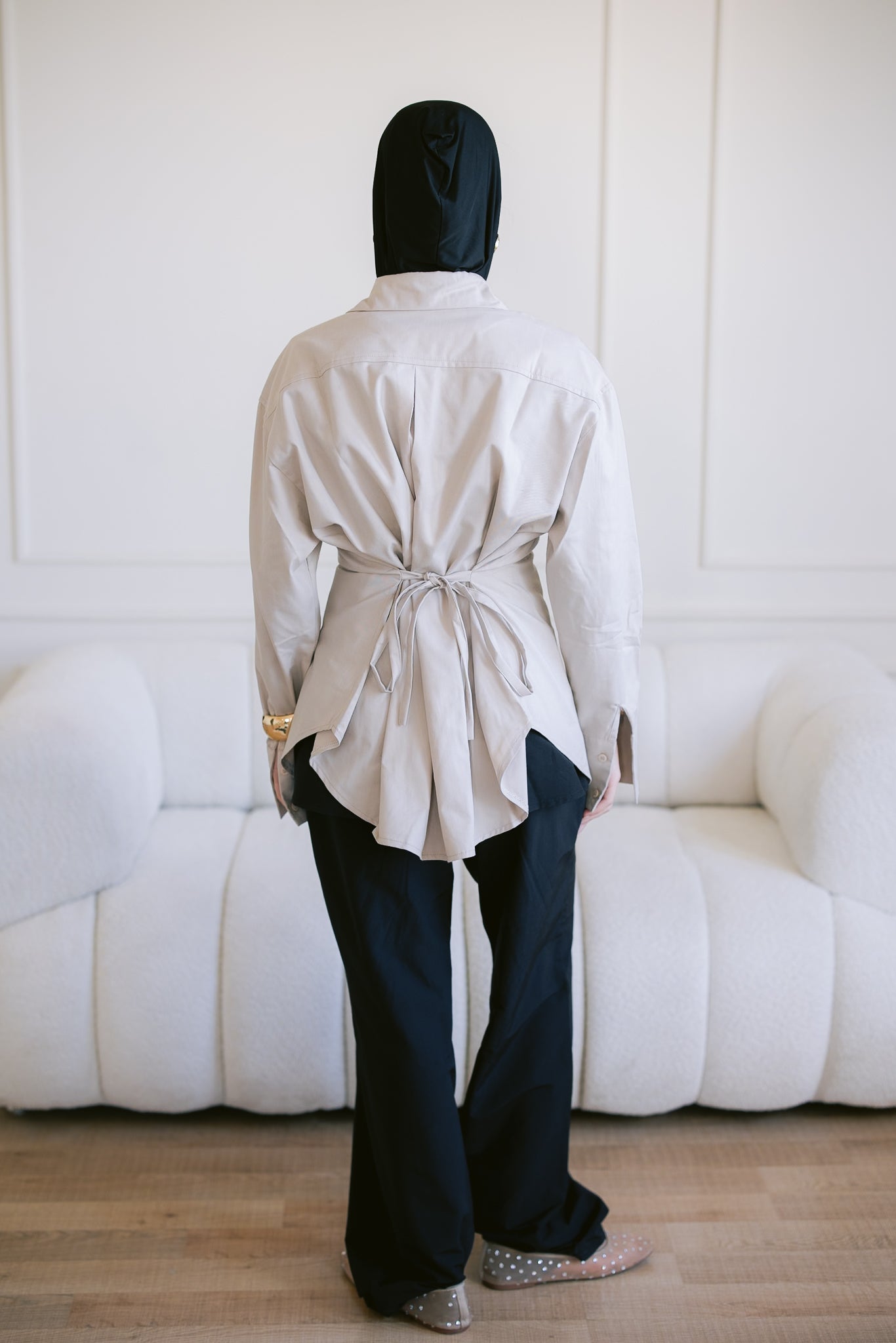 Dad Fitted Shirt - Beige