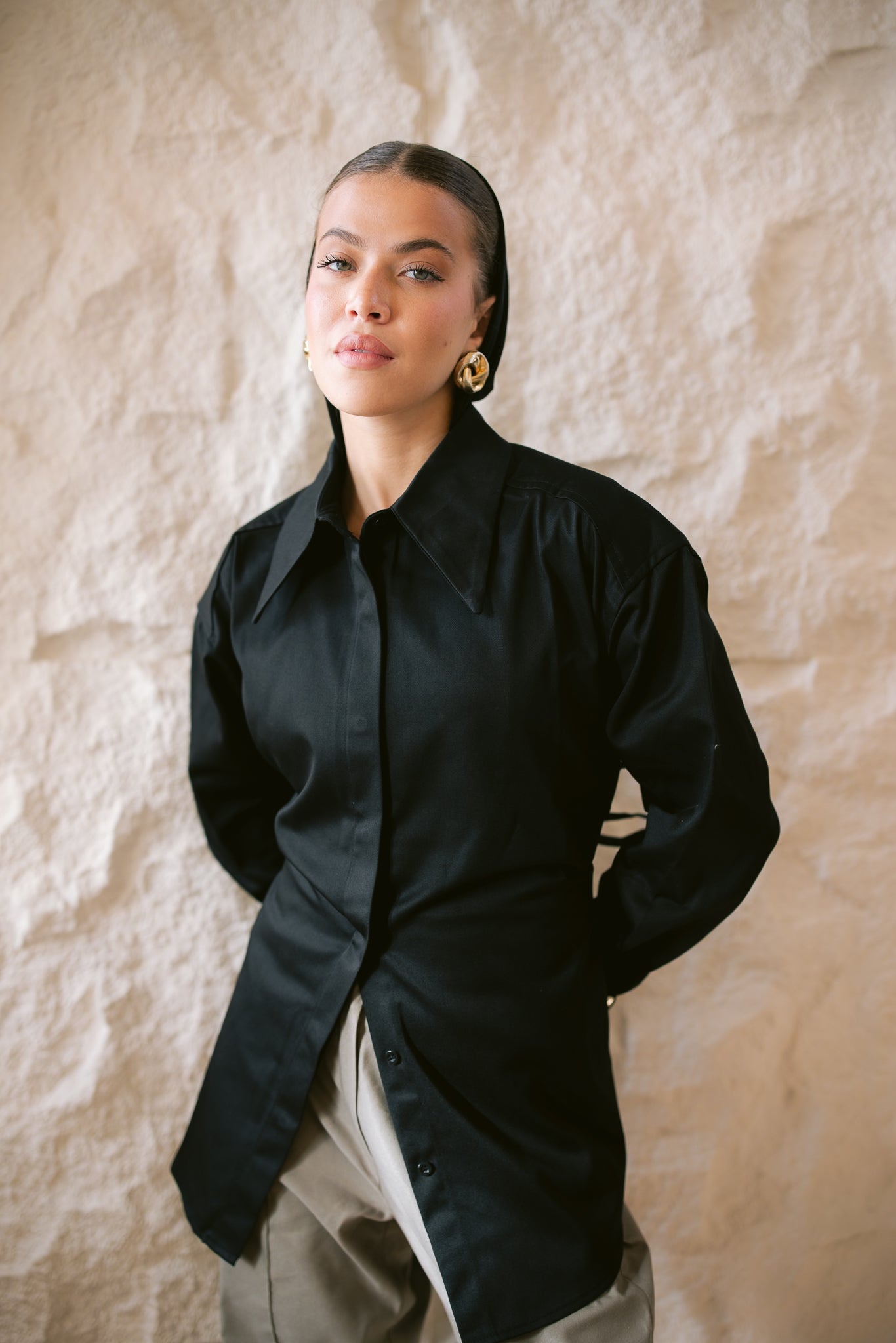 Dad Fitted Shirt - Black