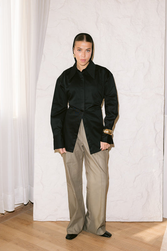 Dad Fitted Shirt - Black
