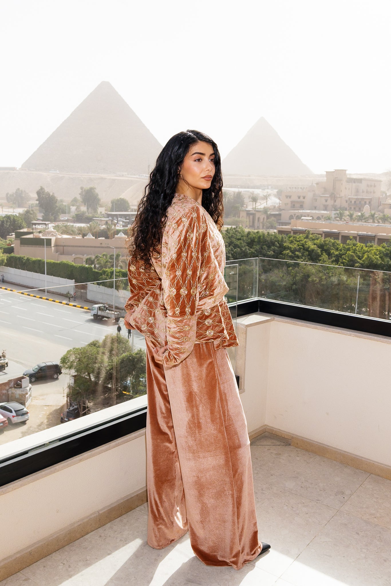 Sultan Set - Coral Orange