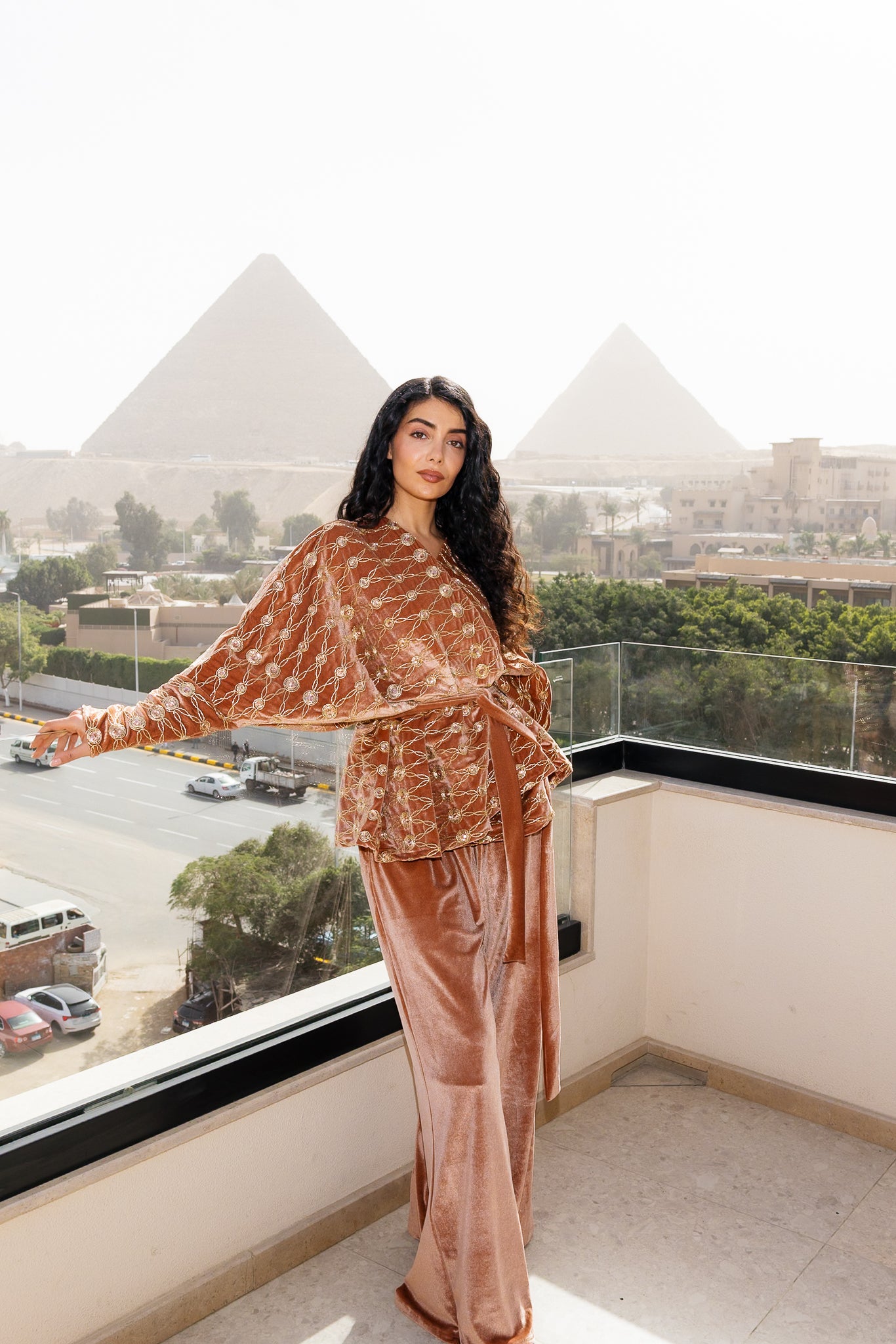 Sultan Set - Coral Orange