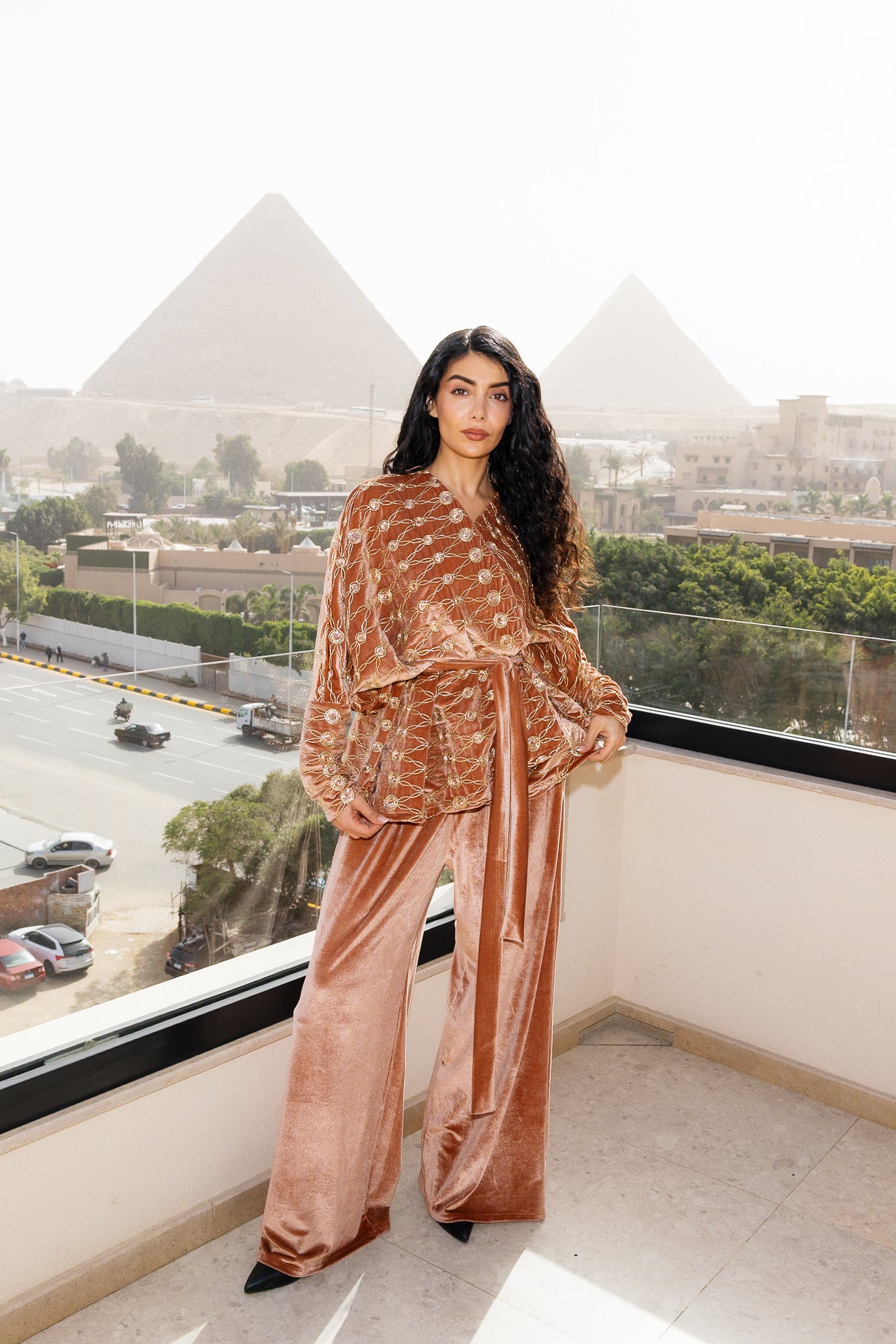 Sultan Set - Coral Orange