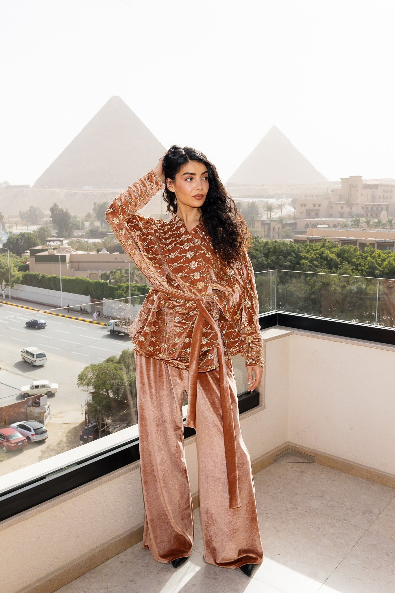 Sultan Set - Coral Orange