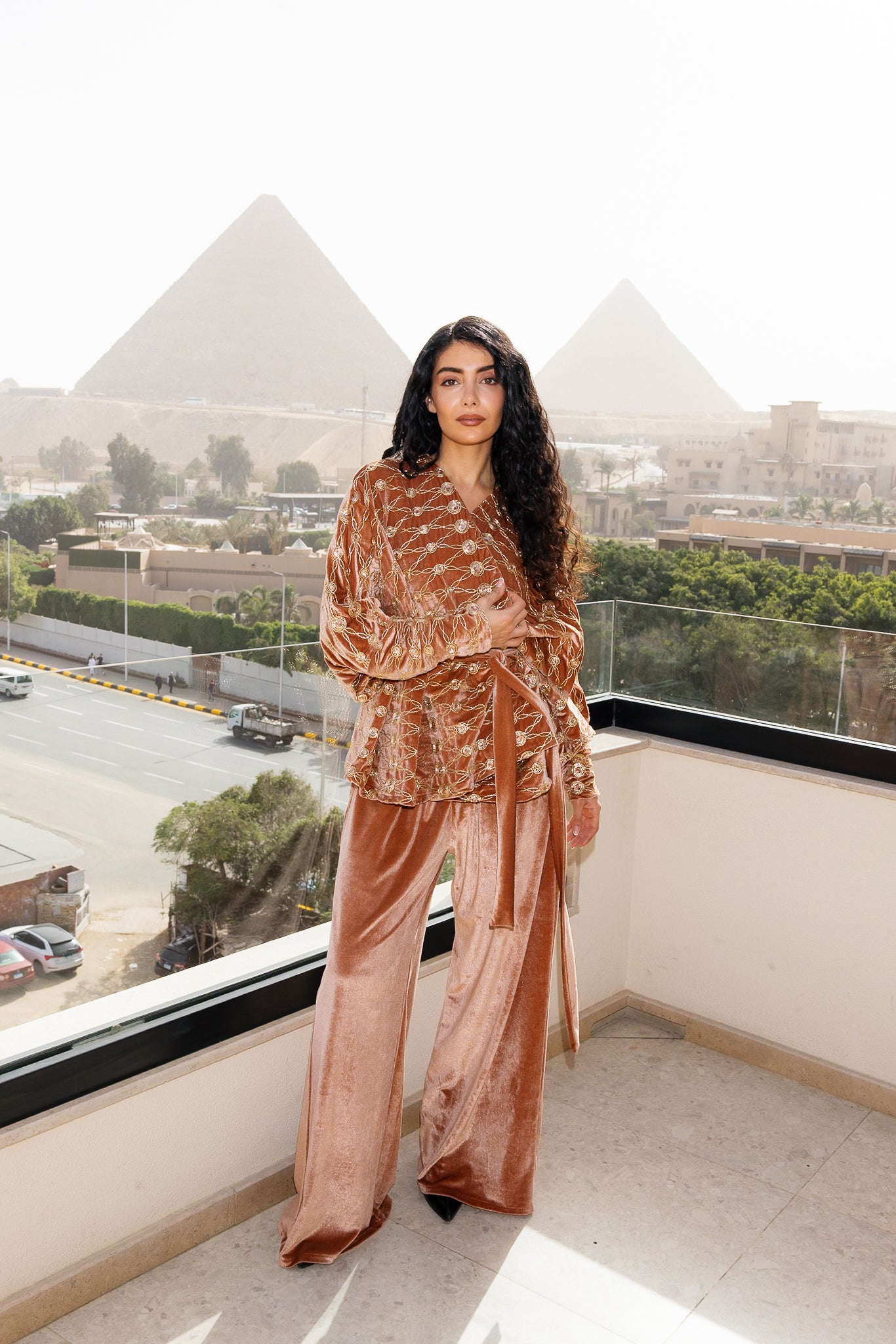 Sultan Set - Coral Orange