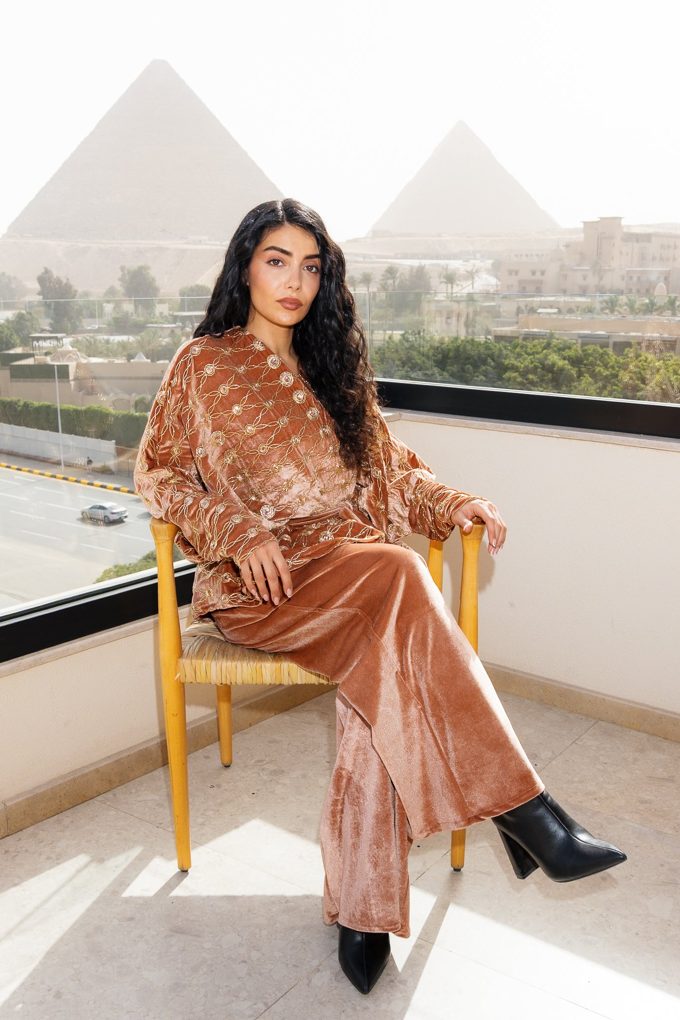 Sultan Set - Coral Orange