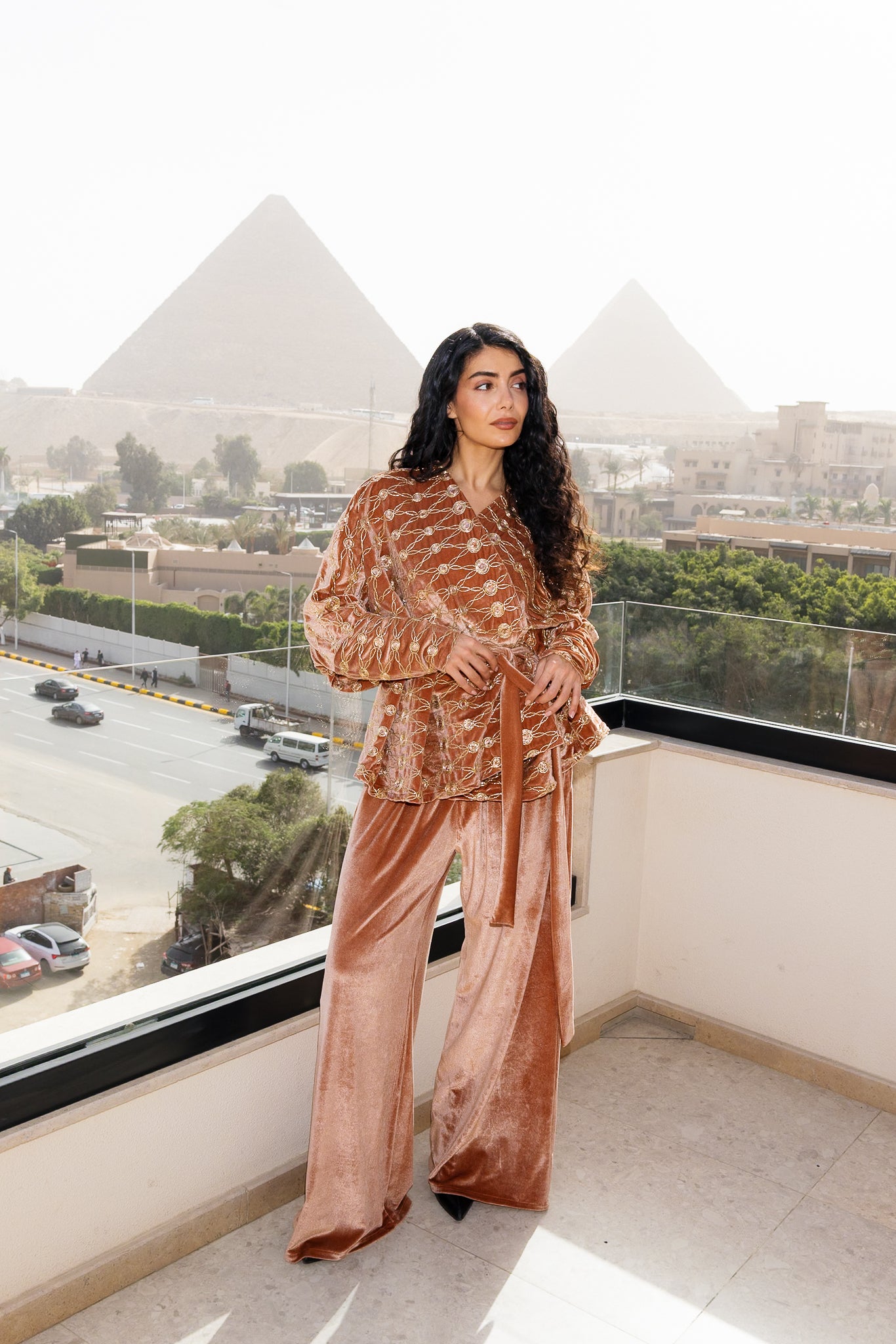 Sultan Set - Coral Orange