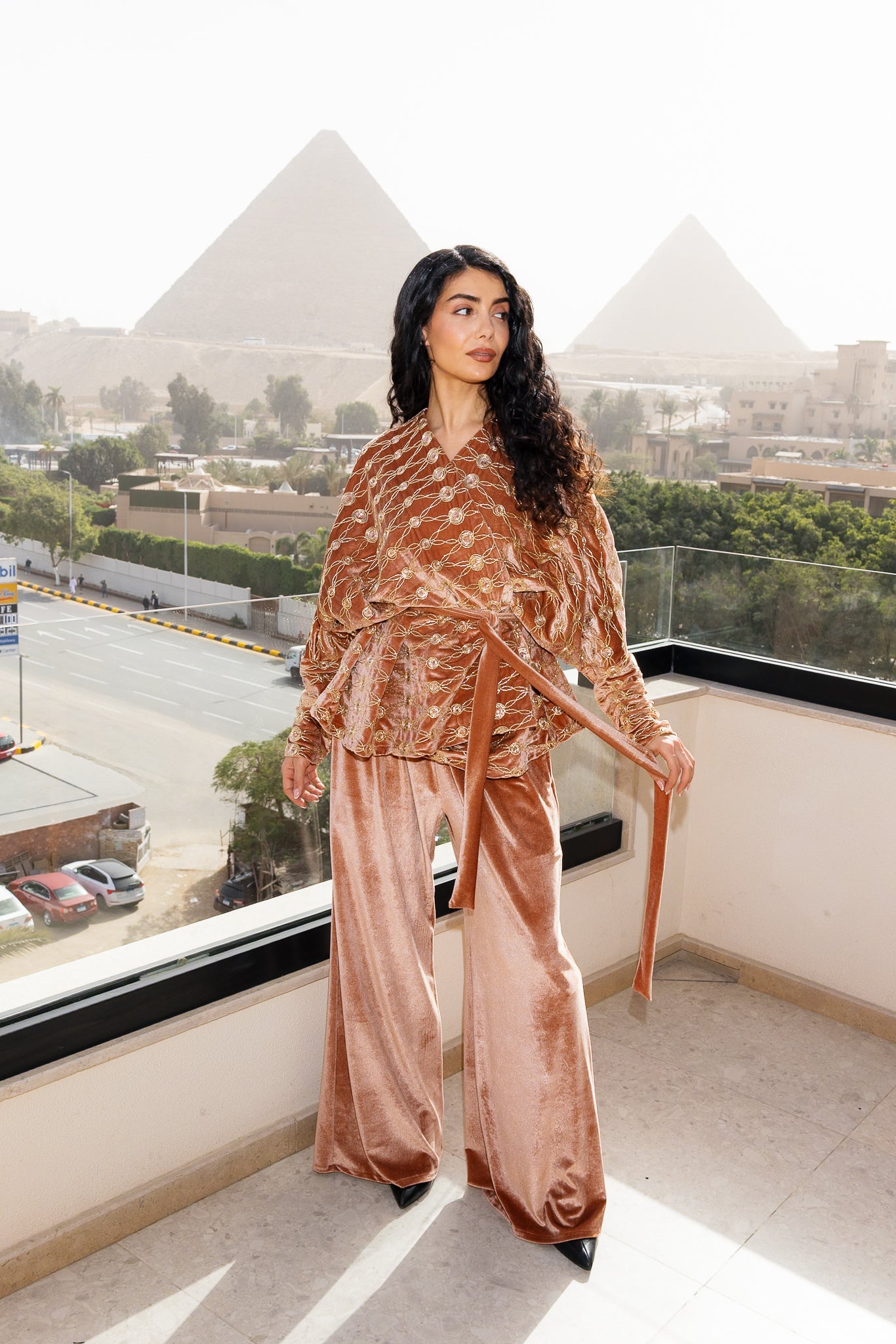 Sultan Set - Coral Orange