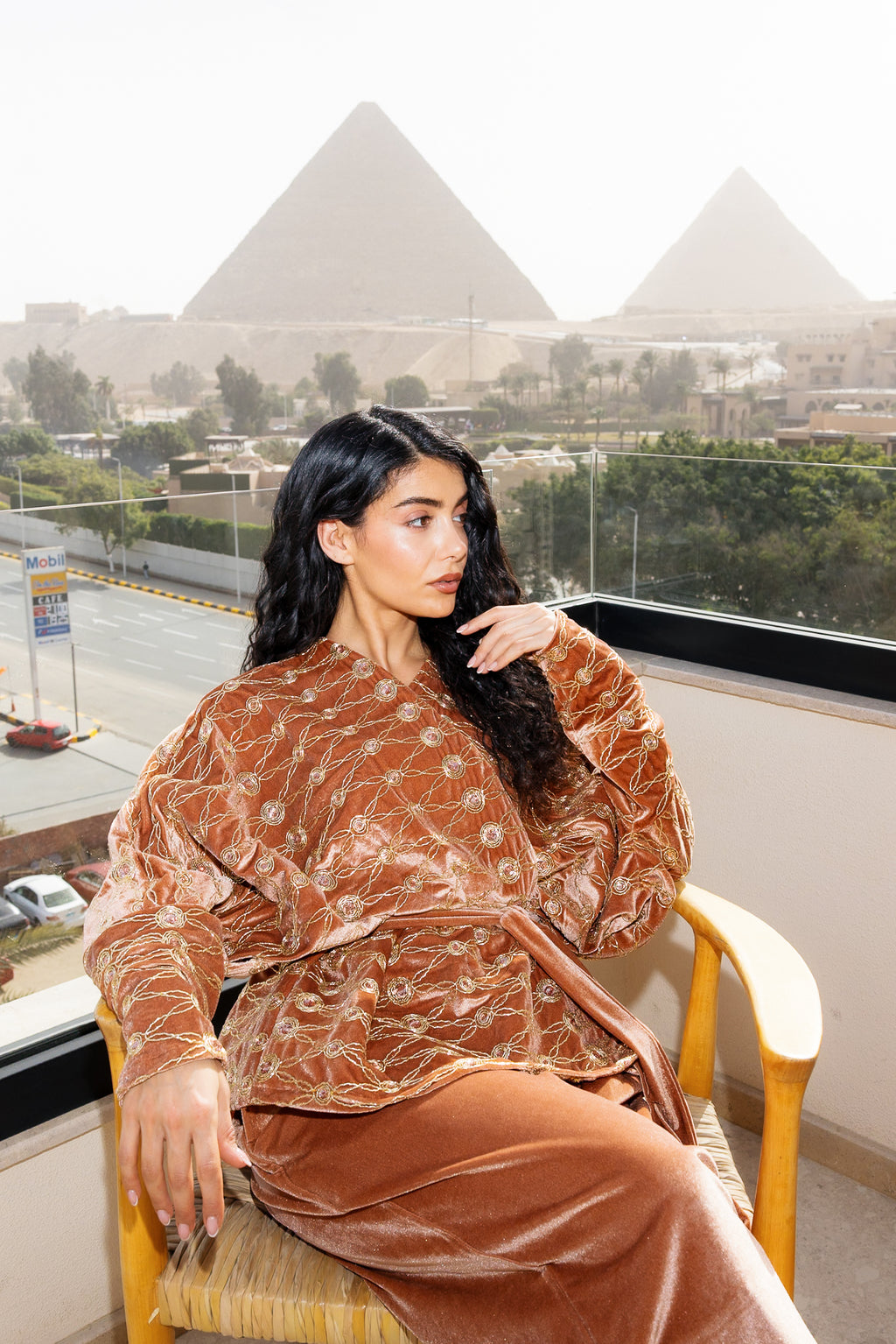 Sultan Set - Coral Orange