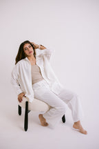 Flowing Linen Trousers - Offwhite